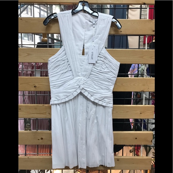 NWT,Derek Lam10Crosby
Ruched Pleated Stretch-Linen - Picture 2 of 16